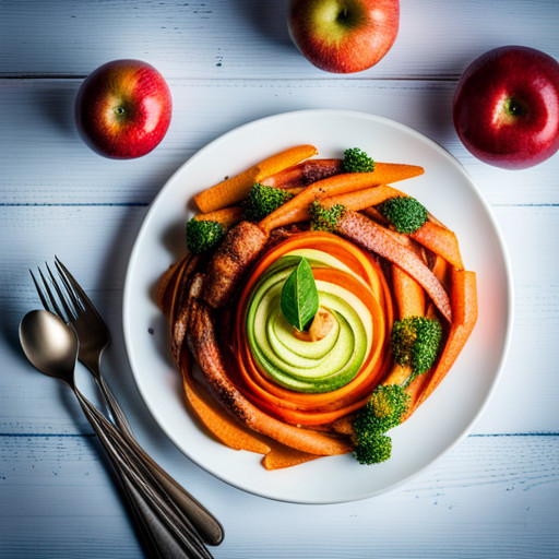 Delicioso plato de Manzana y zanahoria 91810